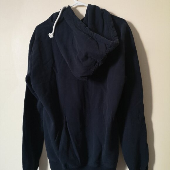 Black Hoodie zip up with Owl design Organic cotton - Picture 2 of 5